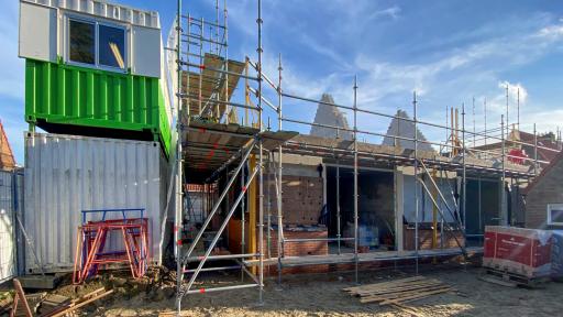 Nieuwbouw 3 woningen Loenen aan de Vecht in volle gang.