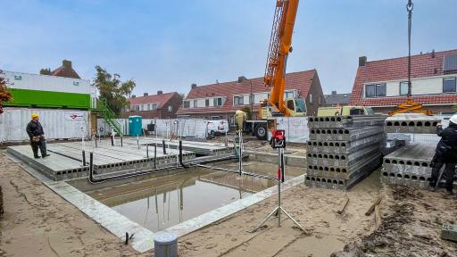 Nieuwbouw 3 woningen Loenen aan de Vecht in volle gang.