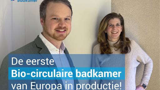 De eerste Bio-circulaire badkamer van Europa in productie!