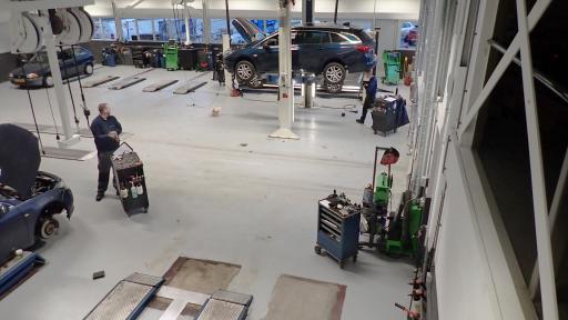 Verbouwing Opel garage Janssen van Kouwen Huizen